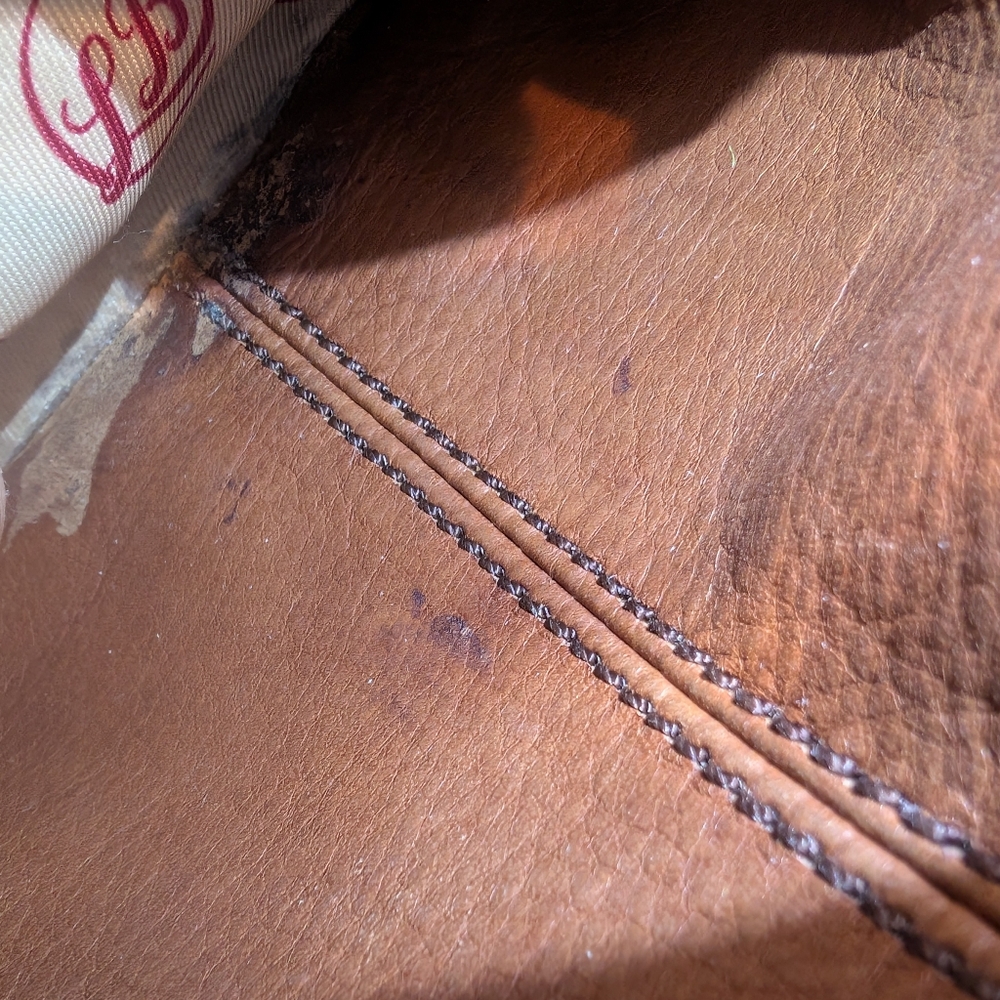 Lucky Brand chestnut leather hobo/cross body bag - Picture 12 of 13
